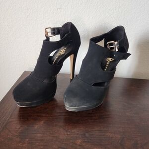 Kohl's Rock & Republic Black Platform Heels, Size: 7.5